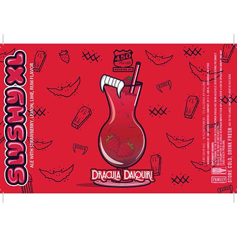 450 North Dracula Daiquiri Sour Ale by 450 North Brewing Company, beer label