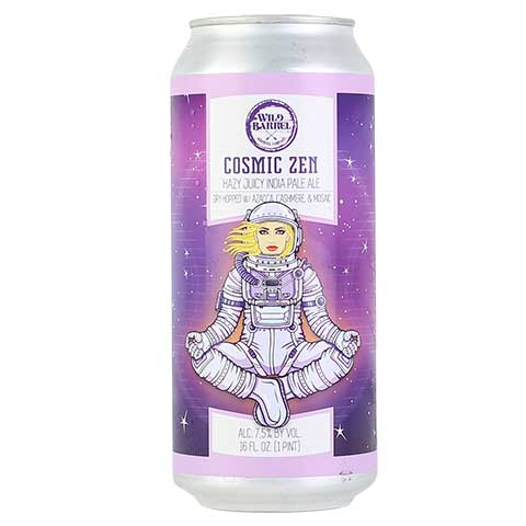 Wild Barrel Cosmic Zen Hazy IPA by Wild Barrel Brewing Company, beer label