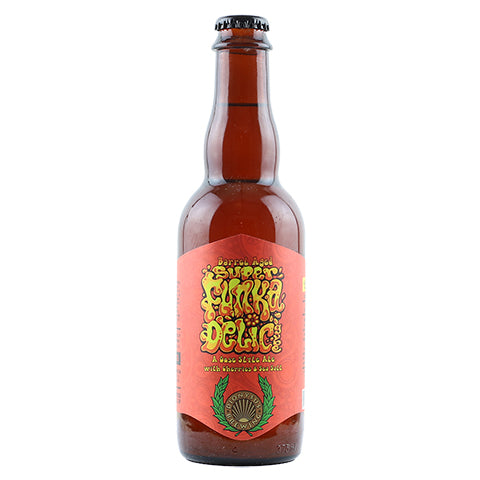 Dionysus Barrel-Aged Super Funkadelic with Cherries Sour by Dionysus Brewing Co., beer label