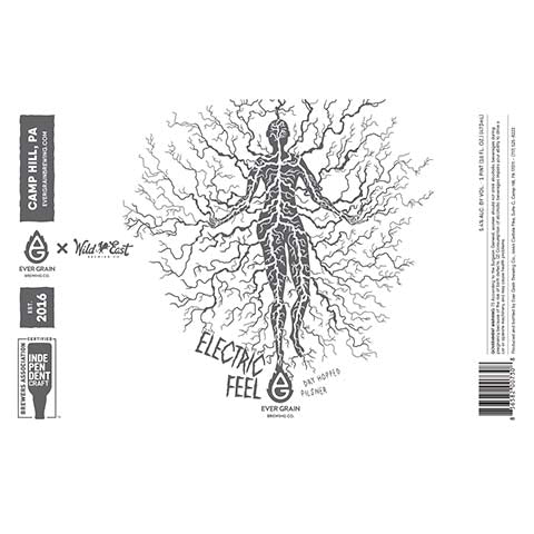 Ever Grain Electric Feel Pilsner by Ever Grain Brewing Co, beer label