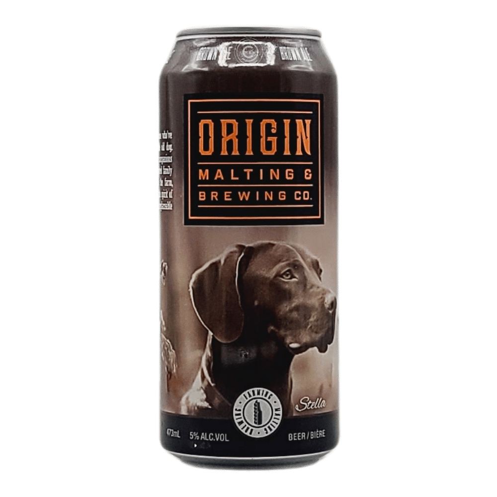 Ol' Dog Brown Ale by Origin Malting & Brewing Co., beer label