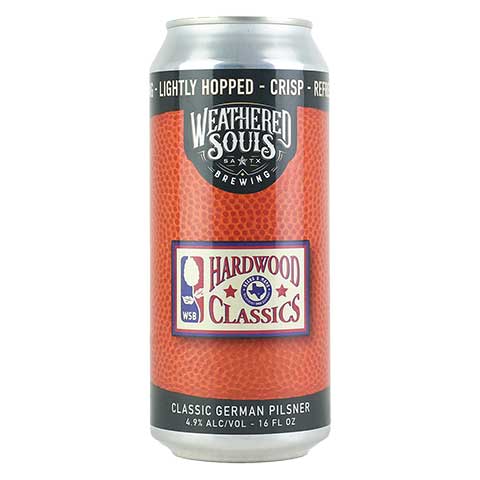 Weathered Souls Hardwood Classics Pilsner by Weathered Souls Brewing Co., beer label