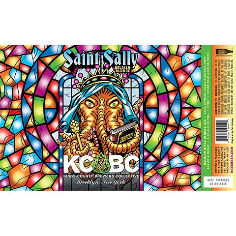 Kings County Brewers Collective Saint Sally Belgian Blonde Ale by Kings County Brewers Collective, beer label