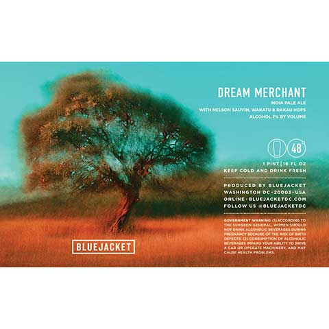Bluejacket Dream Merchant IPA by Bluejacket, beer label