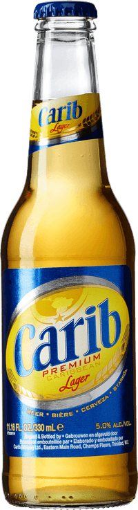 Carib Beer by Carib Brewery, beer label