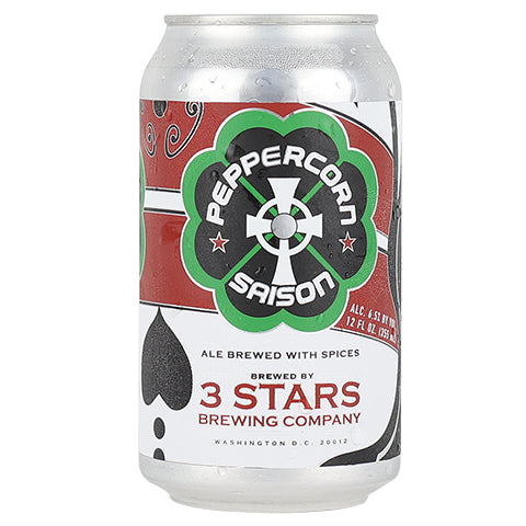 3 Stars Peppercorn Saison by 3 Stars Brewing Company, beer label
