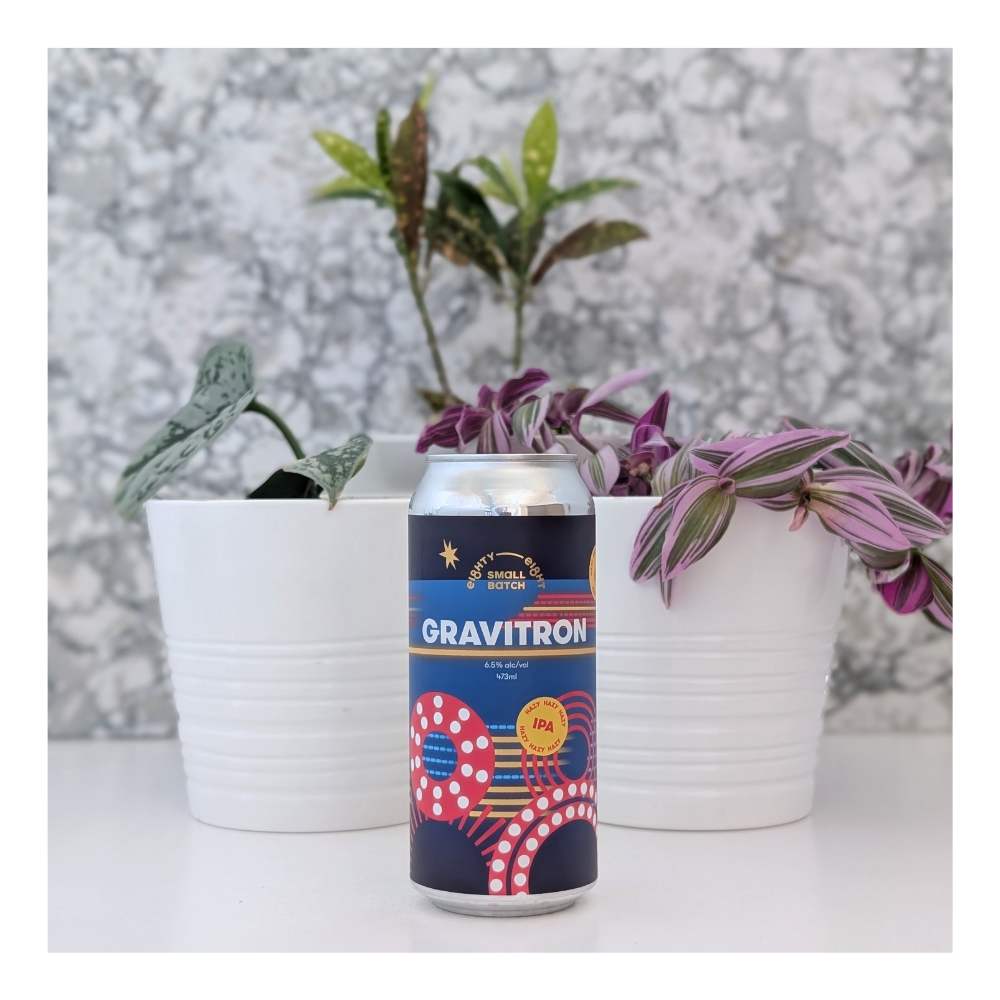Gravitron Hazy IPA by Eighty Eight Brewing Co., beer label