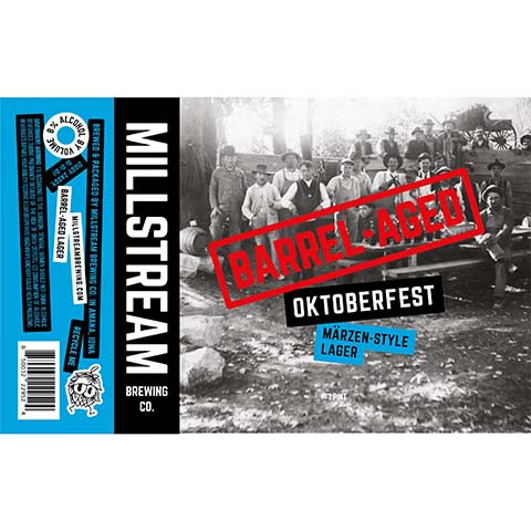 Millstream Barrel-Aged Oktoberfest Marzen Lager by Millstream Brewing Co, beer label