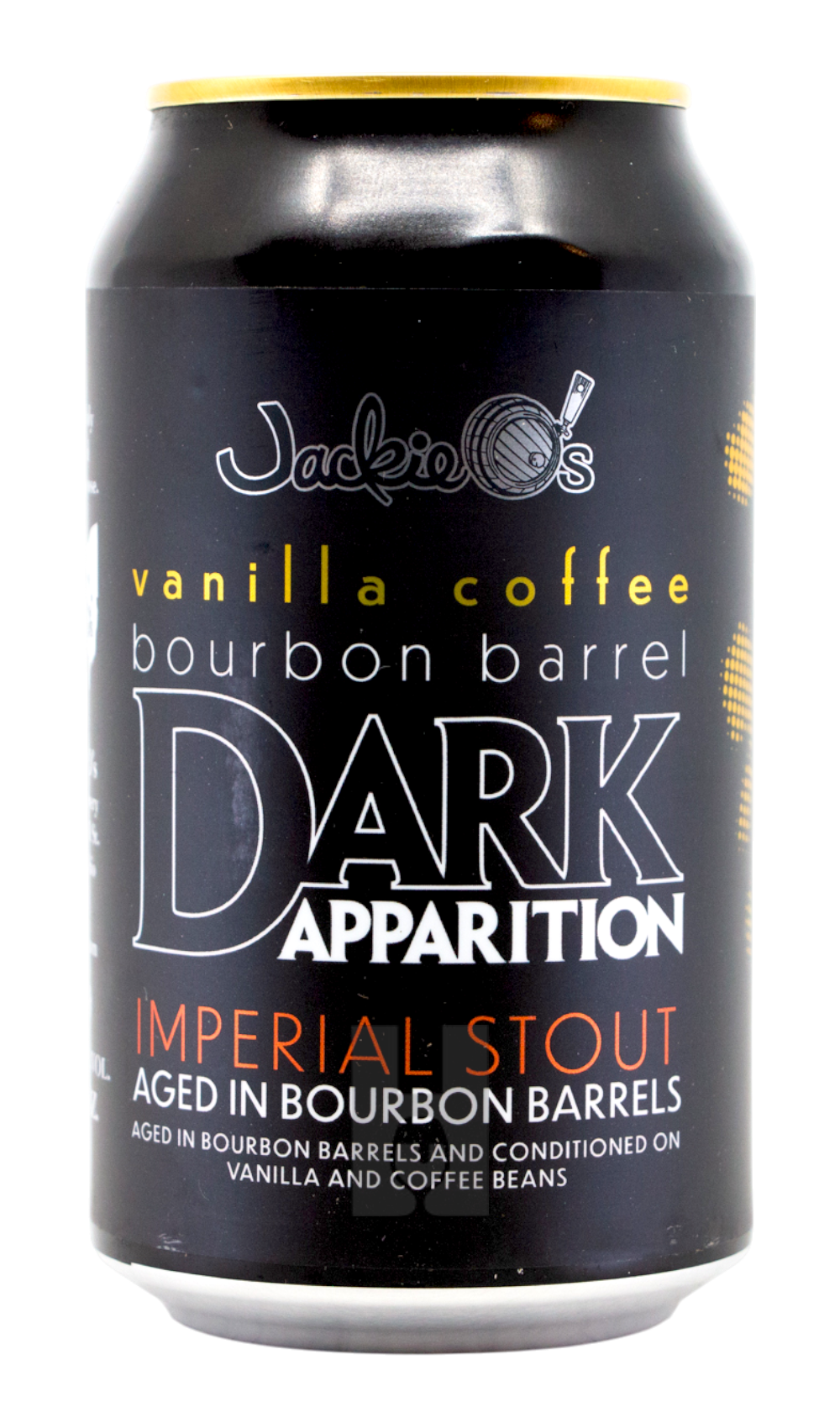 Jackie O’s Vanilla Coffee Bourbon Barrel Dark Apparition by Jackie O's Brewery, beer label