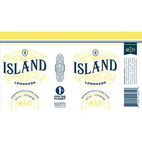 Island Lemonada by Island Brands USA, beer label