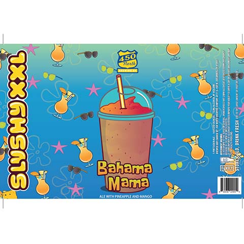 450 North Bahama Mama by 450 North Brewing Company, beer label