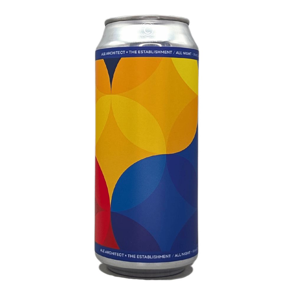 All Night West Coast Pilsner by Ale Architect x The Establishment Brewing Company, beer label