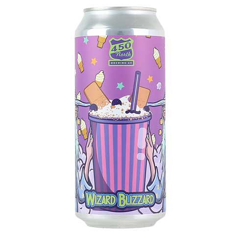 450 North Wizard Blizzard Slushy XL Sour by 450 North Brewing Company, beer label