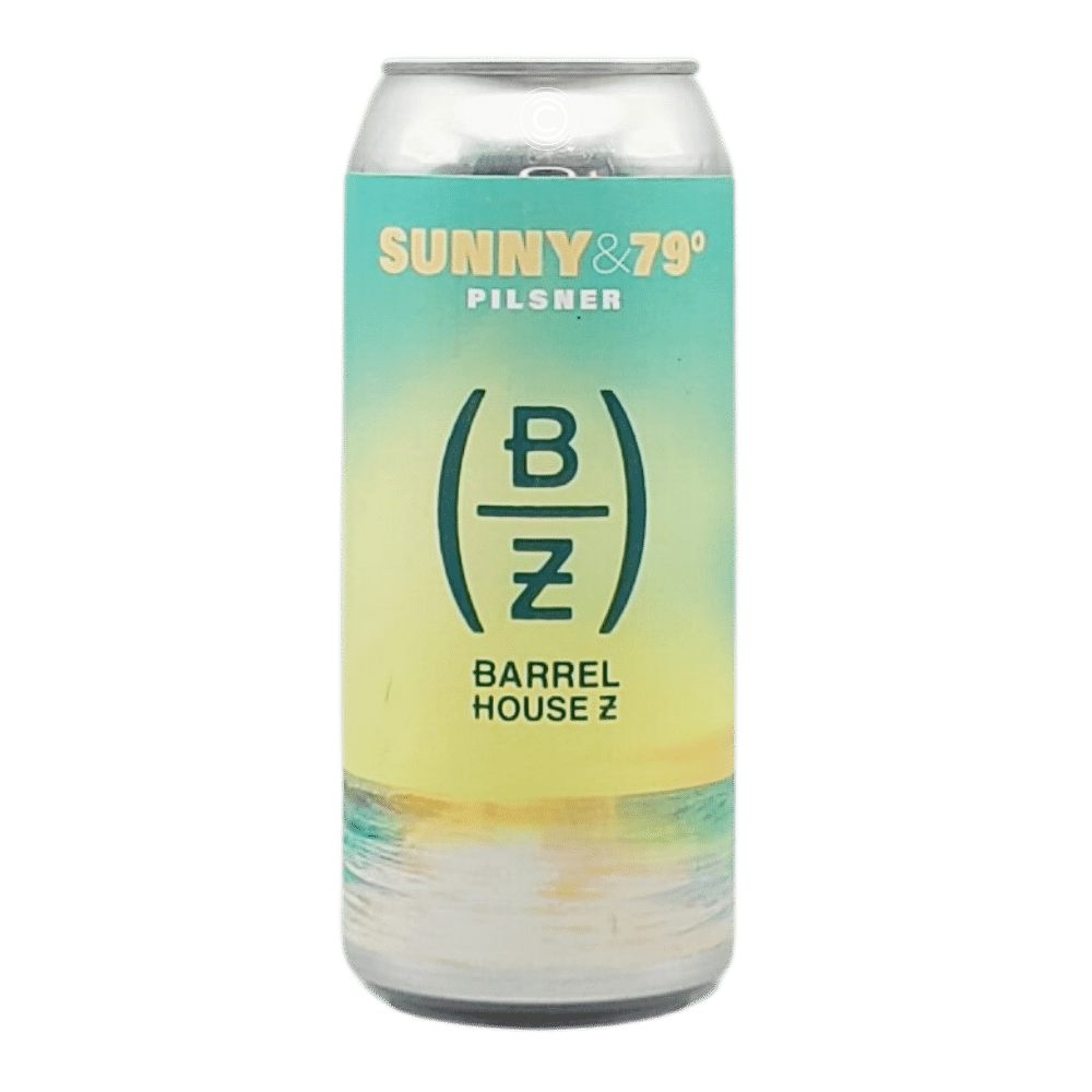 Sunny & 79 Pilsner by Barrel House Z, beer label