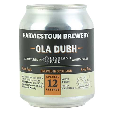 Harviestoun Ola Dubh 12 Year Special Reserve by Harviestoun, beer label