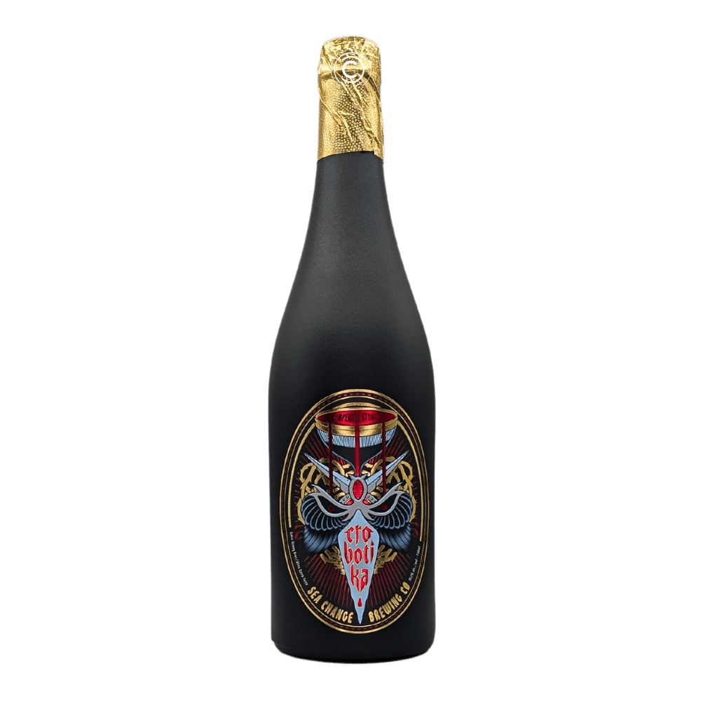 Crobotika Bourbon Barrel Aged Imperial Stout by Sea Change Brewing Co., beer label