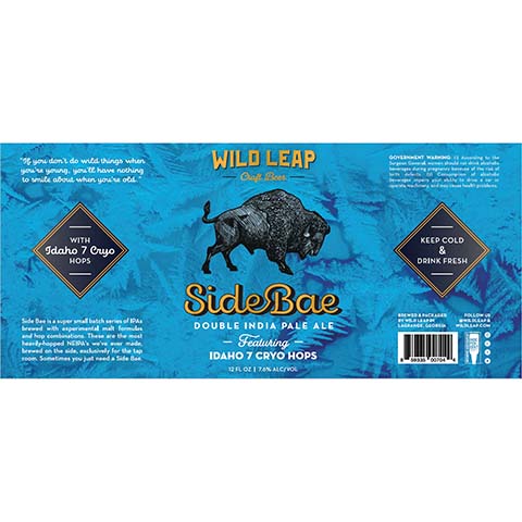 Wild Leap SideBae DIPA by Wild Leap Brew Co., beer label