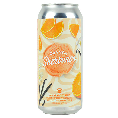 Alvarado Street Orange Sherburps Sour by Alvarado Street Brewery, beer label