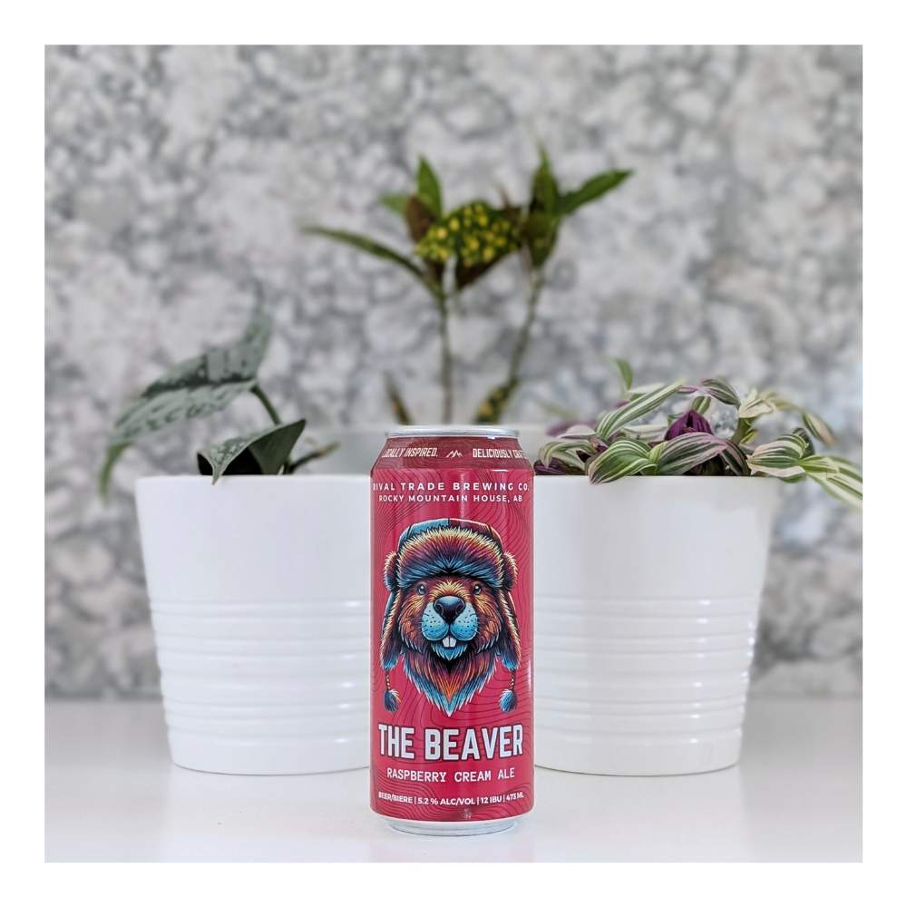 Co. The Beaver Raspberry Cream Ale by Rival Trade Brewing, beer label