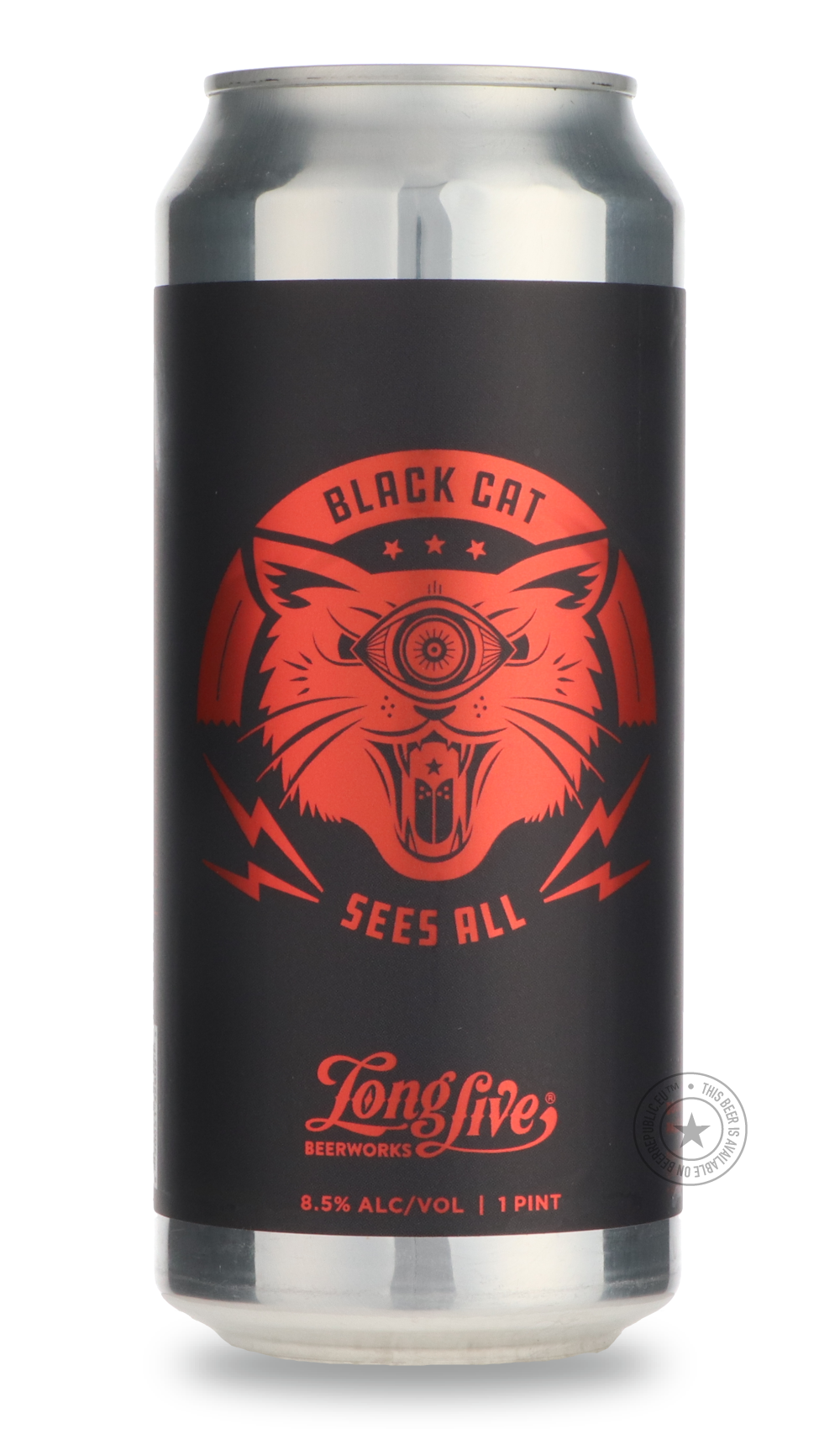 Black Cat Sees All by Long Live Beerworks, beer label