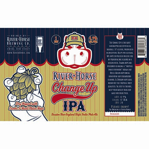 River Horse Change Up NEIPA by River Horse Brewing Company, beer label
