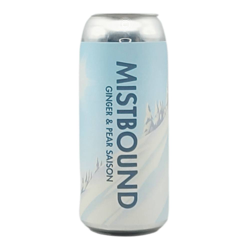 Mistbound Ginger & Pear Saison by Born Brewing Co., beer label