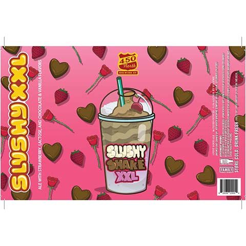 450 North Slushy Shake XXL Slushy XXL Sour Ale by 450 North Brewing Company, beer label