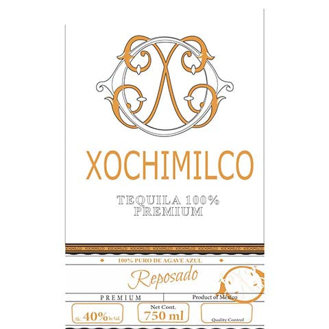 Xochimilco Tequila Reposado by Senic International Corp., beer label