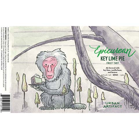 Urban Artifact Epicurean Key Lime Pie Sour by Urban Artifact, beer label