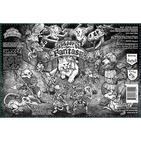 Off Color Beer For Fantasy by Off Color Brewing, beer label