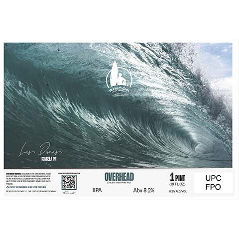 Rincon Overhead DIPA by Rincon Brewery, beer label