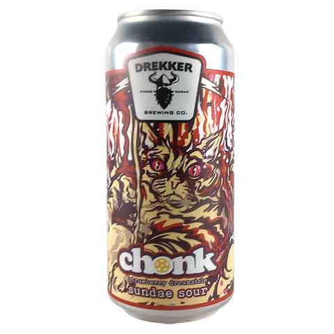 Drekker Chonk Strawberry Dreamsicle Sour by Drekker Brewing Company, beer label