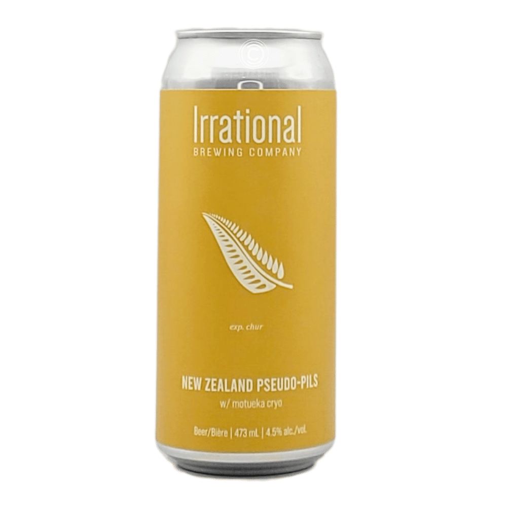 Chur: New Zealand Pseudo Pils by Irrational Brewing Company, beer label
