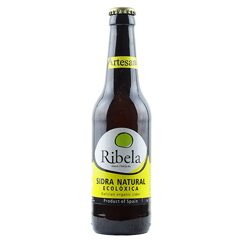 Ribela Sidra Natural Ecoloxica Cider by Lagar de Ribela, beer label