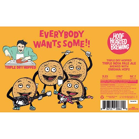 Hoof Hearted Everybody Wants Some!! by Hoof Hearted Brewing, beer label