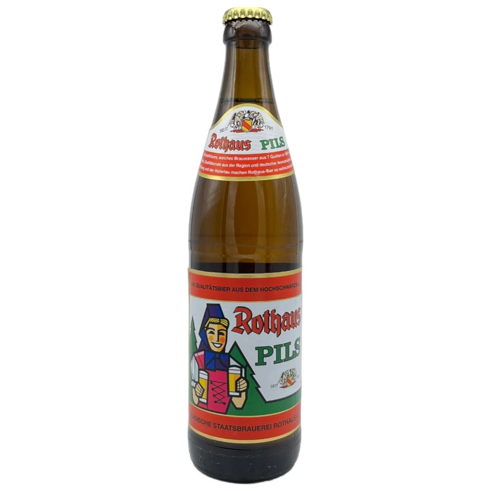 Rothaus Pils 500ml by Rothaus, beer label