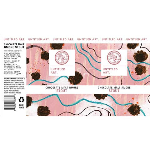 Untitled Art Chocolate Malt Amore Stout by Untitled Art, beer label