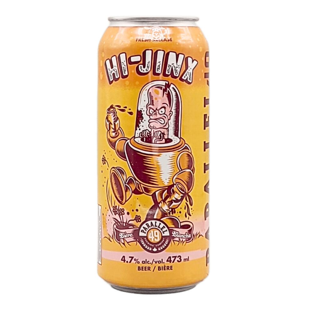 Parallel 49 Brewing Hi-Jinx Witbier by Parelle 49 Brewing, beer label