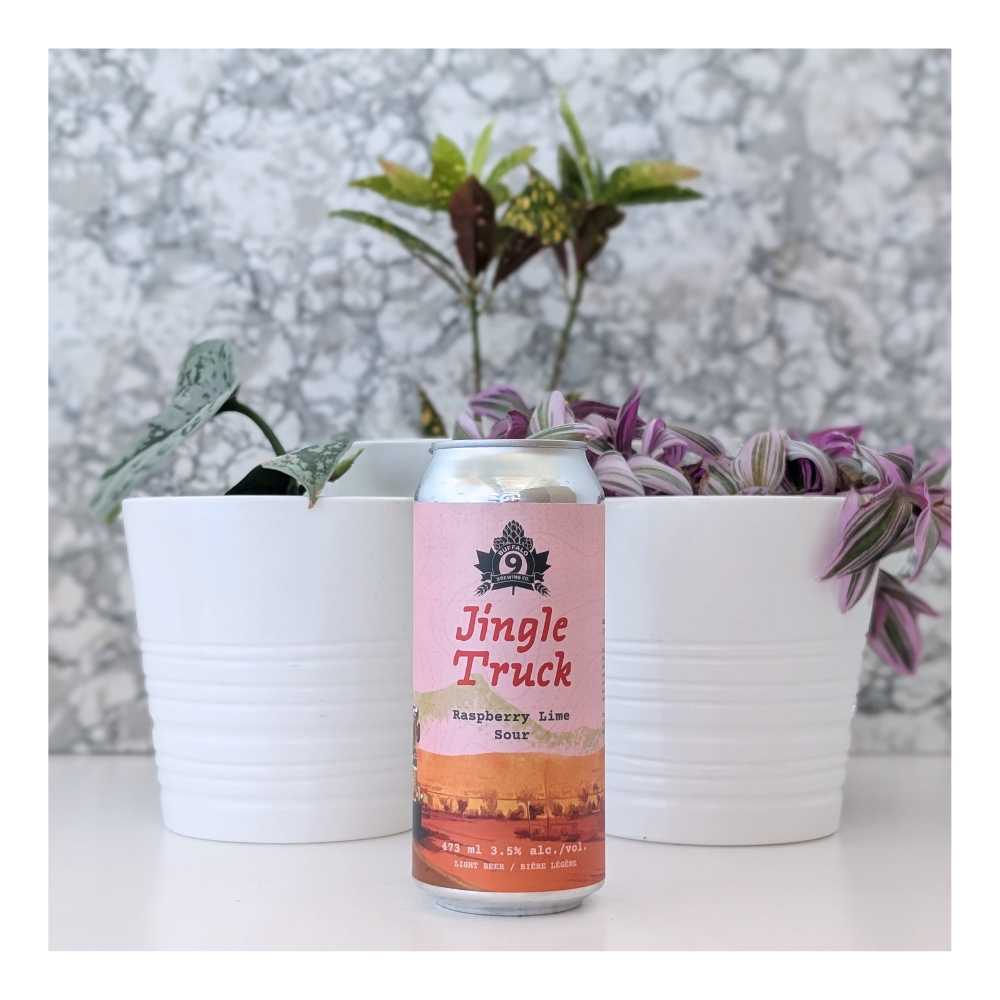 Jingle Truck Raspberry Lime Sour by Buffalo 9 Brewing, beer label