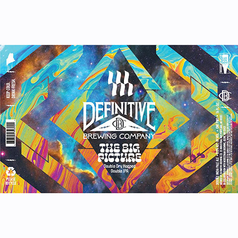 Definitive The Big Picture Double Dry Hop DIPA by Definitive Brewing Company, beer label