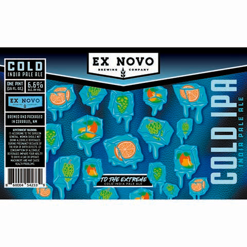 Ex Novo To The Extreme IPA by Ex Novo Brewing Co, beer label