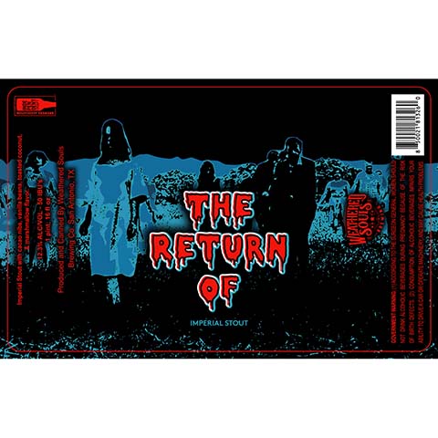 Weathered Souls The Return Of Imperial Stout by Weathered Souls Brewing Co., beer label