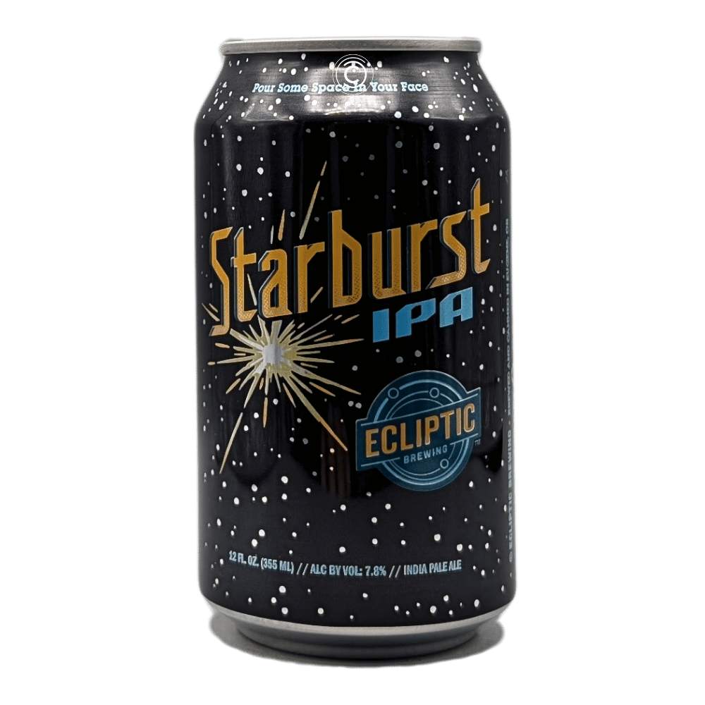 Starburst West Coast IPA by Ecliptic Brewing, beer label