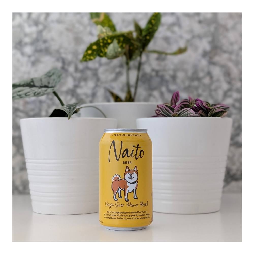 Yuzu Sour Power Bomb Gluten Free by Naito Beer, beer label