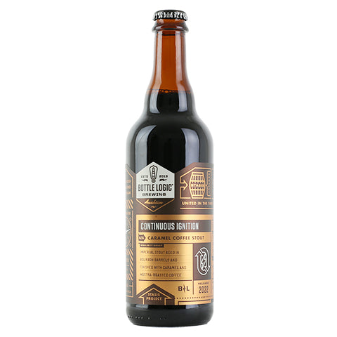 Bottle Logic Continuous Ignition Imperial Stout by Bottle Logic Brewing, beer label
