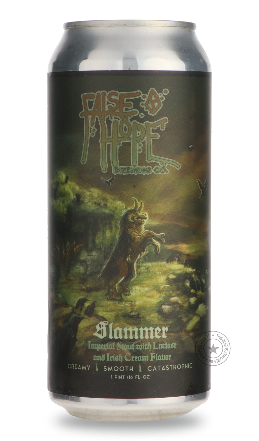 Slammer by False Hope, beer label