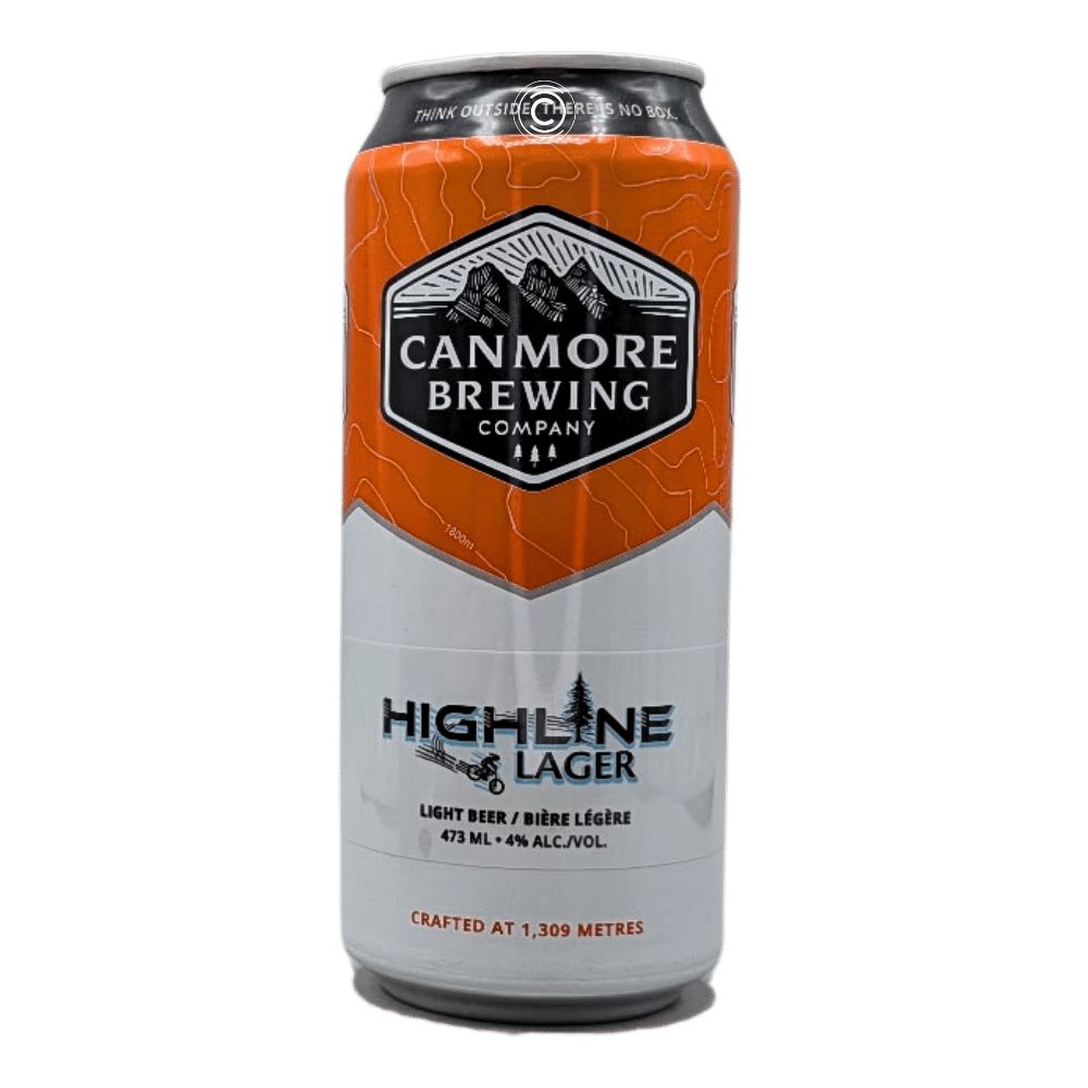 Highline Lager by Canmore Brewing Company, beer label