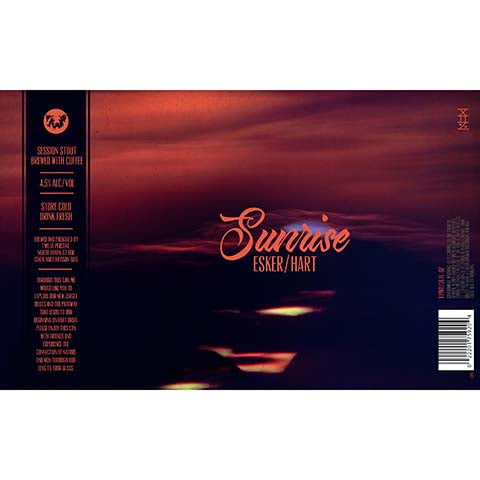 Esker Hart Sunrise Session Stout by Esker Hart Artisan Ales, beer label