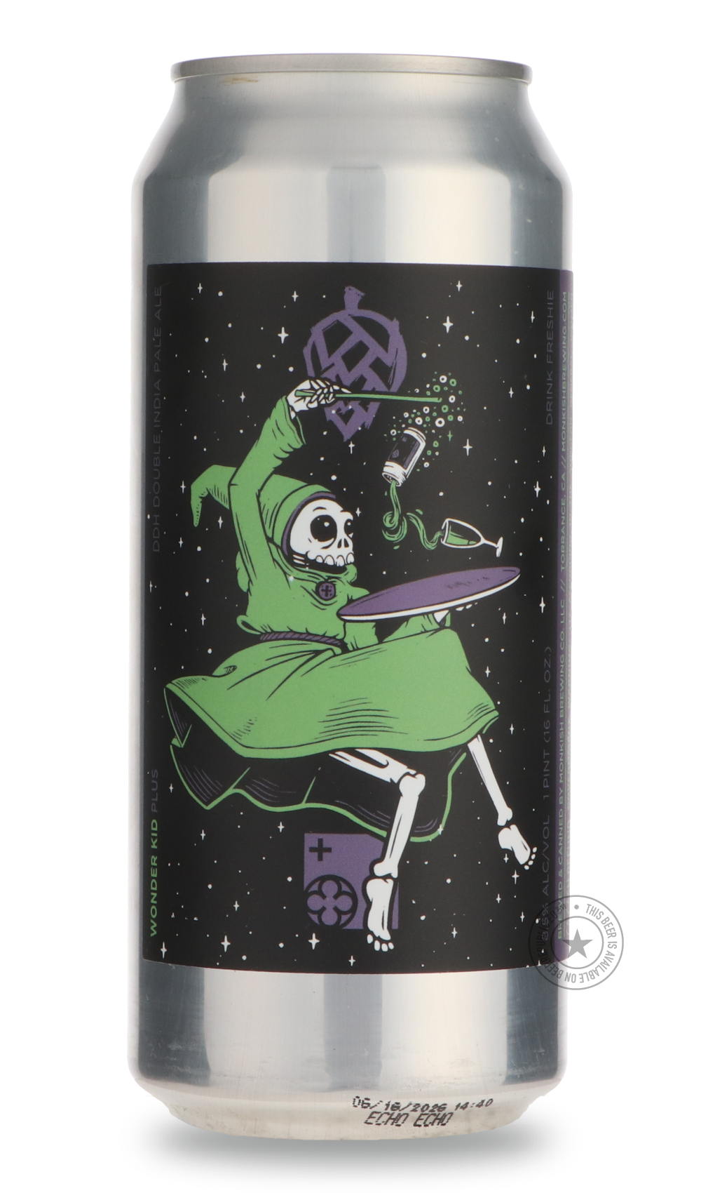 Wonder Kid Plus by Monkish Brewing Co., beer label