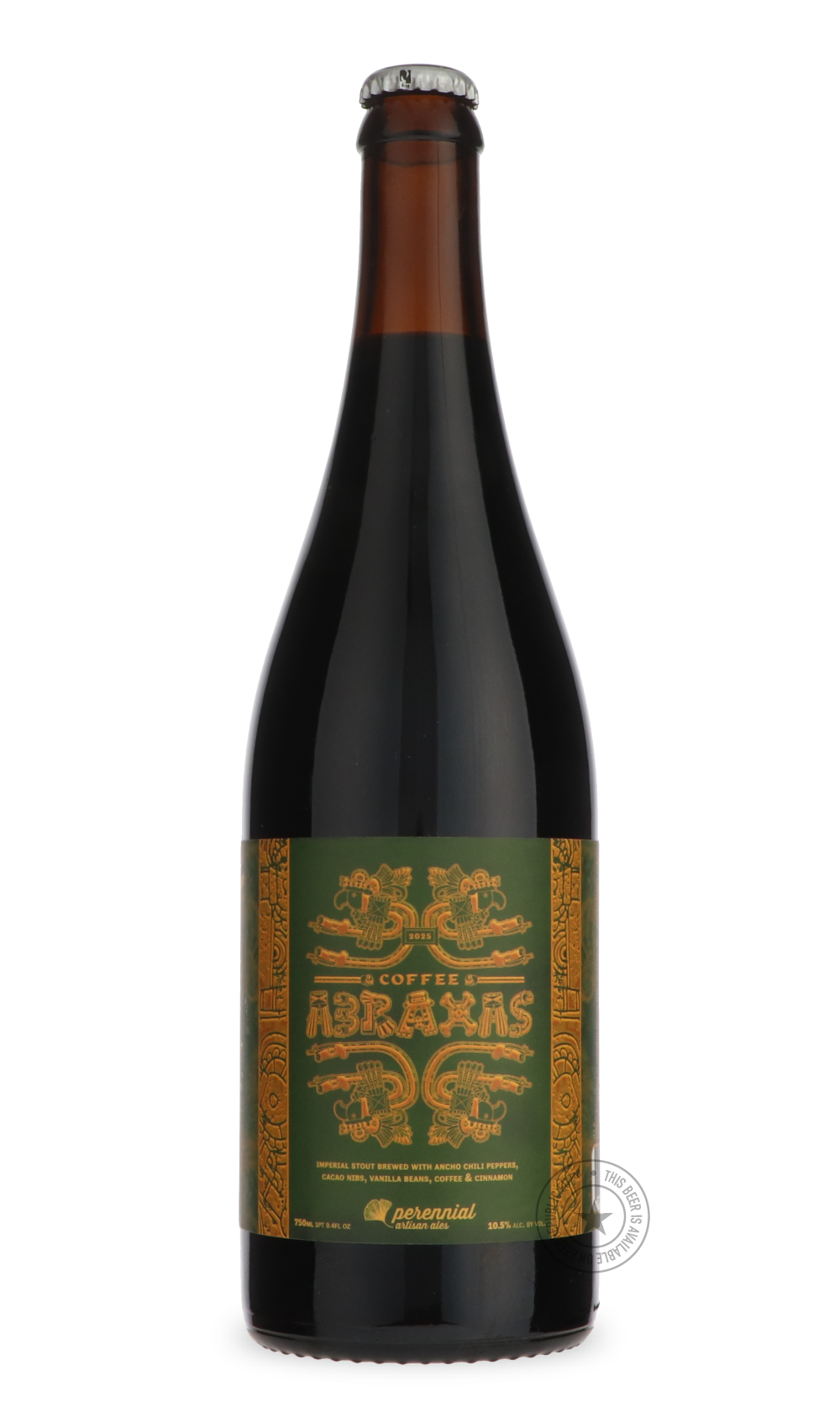 Coffee Abraxas 2025 by Perennial, beer label